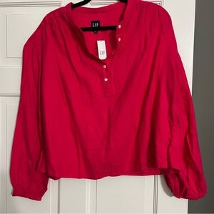 *NWT* hot pink boxy women’s GAP blouse
